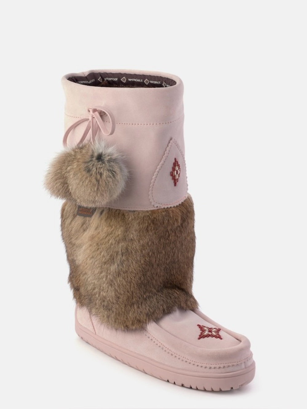 NEW in BOX! Manitobah Mukluks Waterproof Snowy Owl Pink Size 9